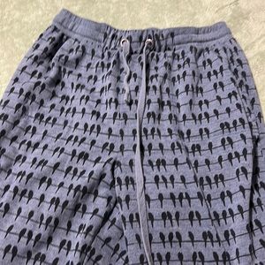 Blue blackbirds sleep pants